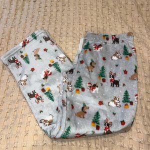 Christmas Dog Fuzzy Pants